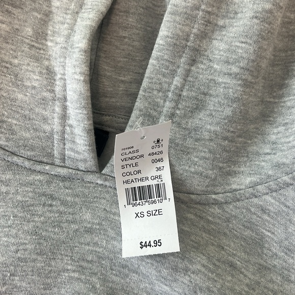 Pacsun Grey Crop Hoodie - Picture 2 of 4